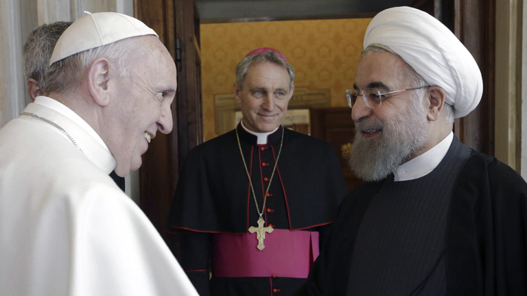 Rohani beim Papst