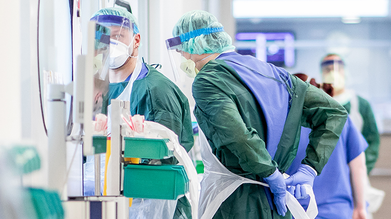 Pfleger in der Uniklinik Essen 01.04.20