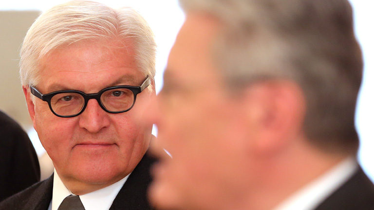 Steinmeier neben Gauck