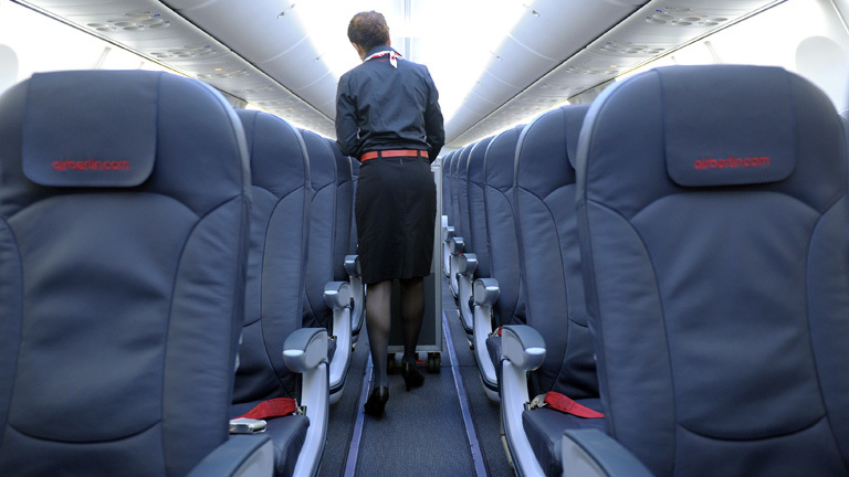 Flugzeugkabine bei Air Berlin
