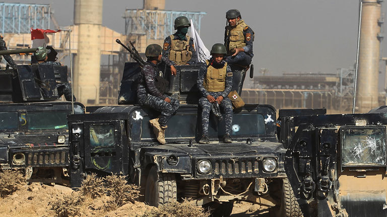 Irakische Truppen bei Kirkuk