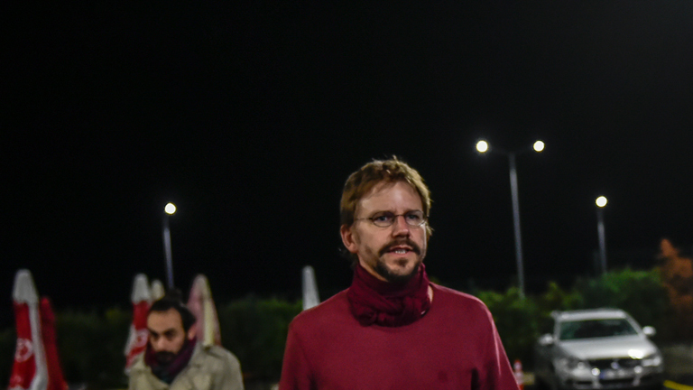 Der deutsche Menschenrechtler Peter Steudtner in Freiheit