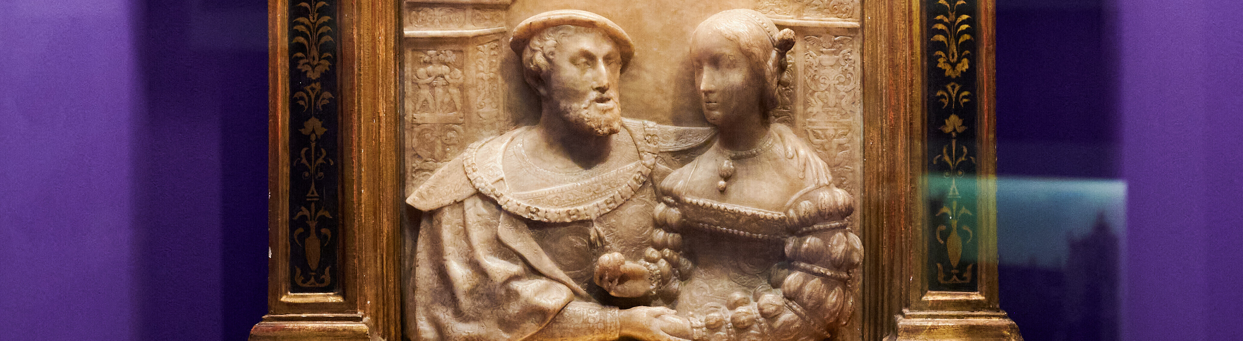 Relief von Kaiser Karl V. und Isabella von Portugal