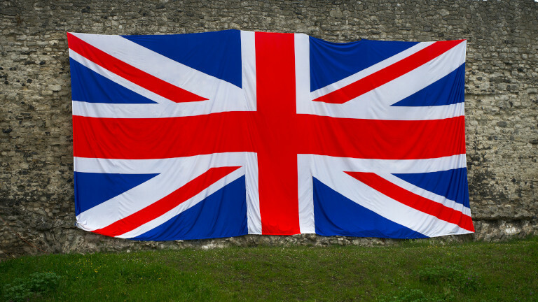 Die Flagge Großbritanniens
