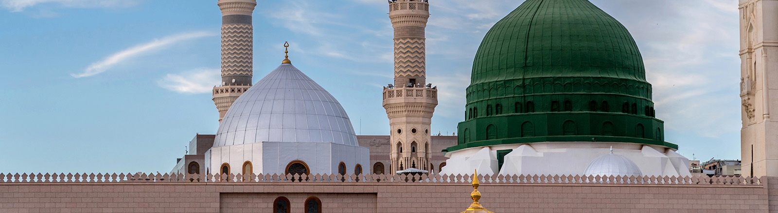 Blick auf die Moschee des Propheten in Medina.