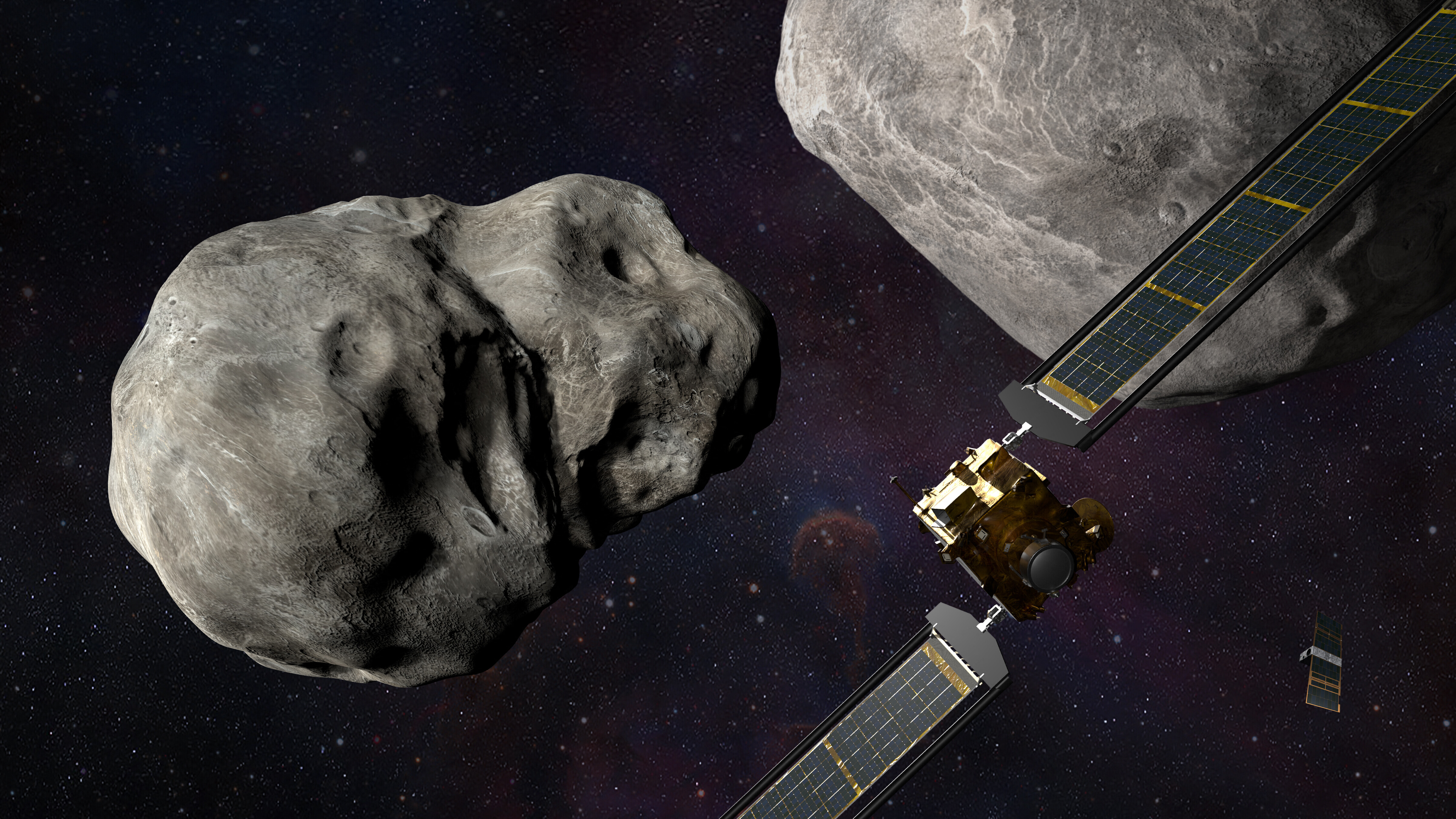 Doppel-Asteroid und DART-Raumschiff der Nasa (24.11.2021)