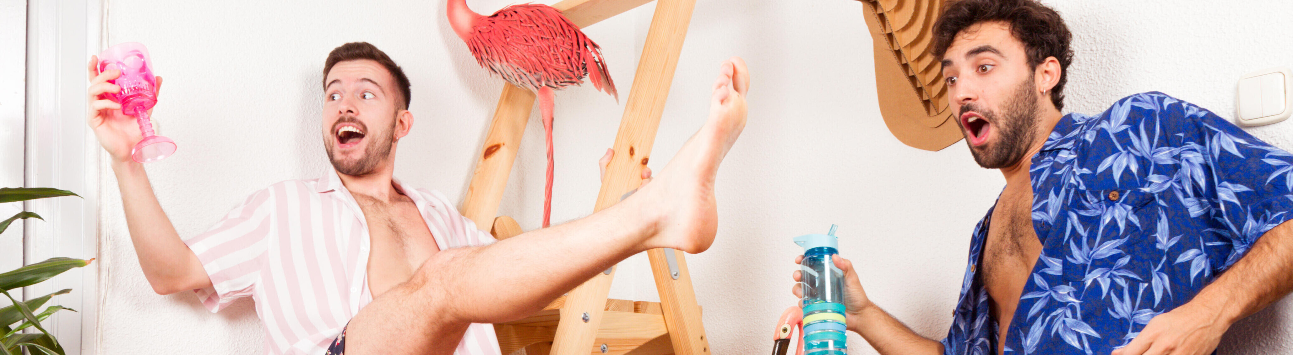 Ein Paar hat Spaß zusammen.