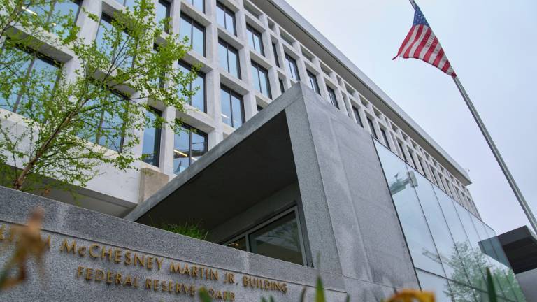 Sitz des Gremiums (Board of Governors) der US-Zentralbank im William McChesney Martin Jr. Gebäude in Washington, USA (7.04.2925)