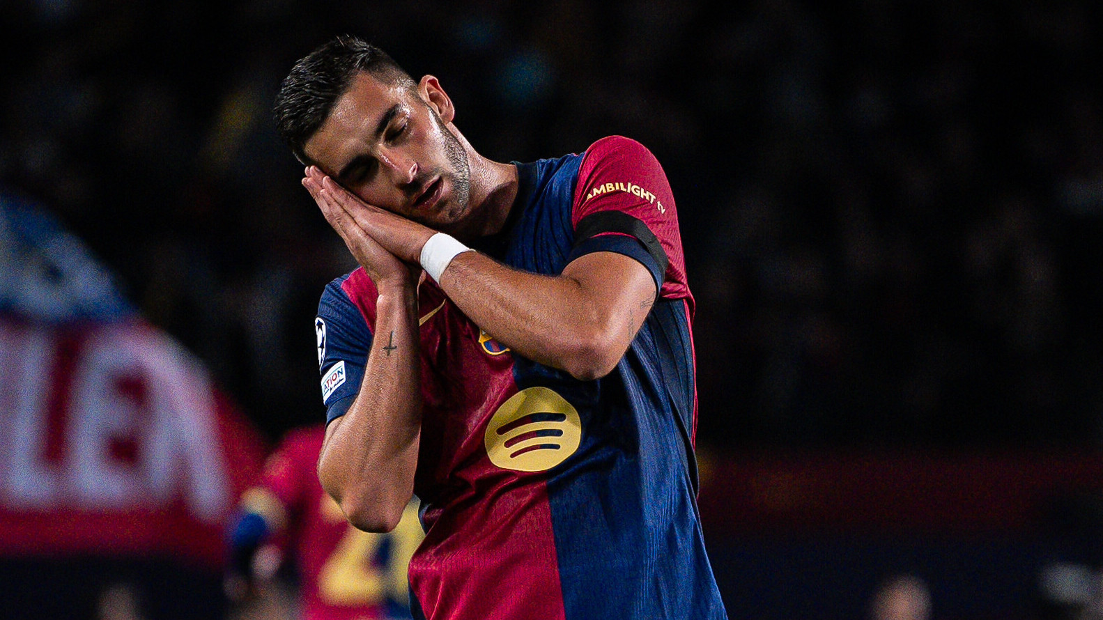 30. April 2025, Barcelona, Spanien: FERRAN TORRES von Barcelona feiert sein Tor während des UEFA Champions League-Spiels zwischen dem FC Barcelona und Inter Mailand, Schlafgeste