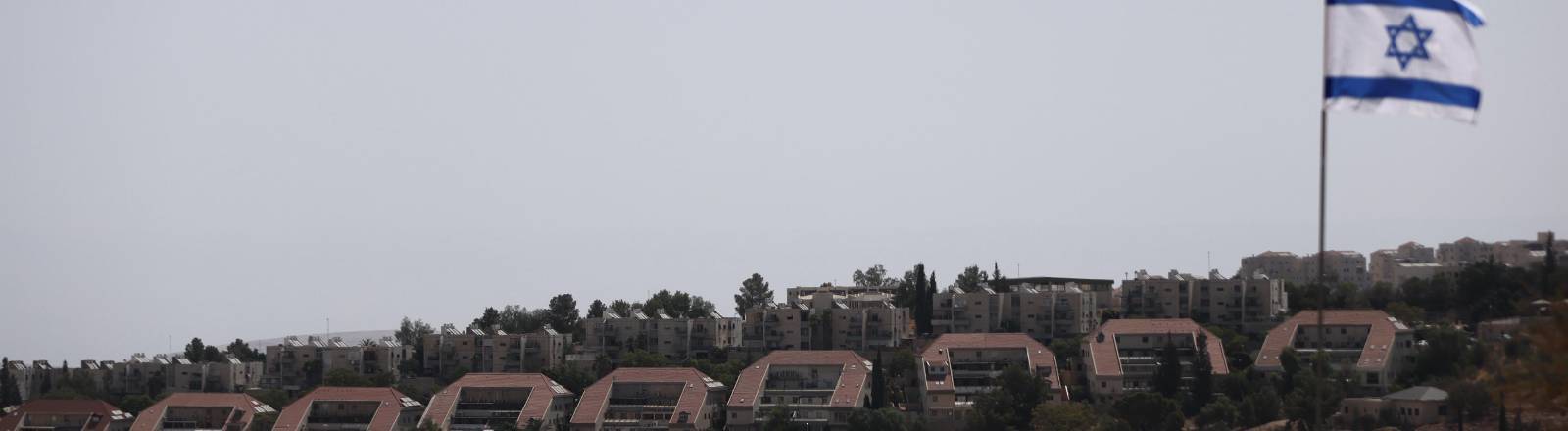 Dieses Foto zeigt einen Blick auf das Gebiet E1, ein Landstrich östlich von Jerusalem zwischen der Stadt und der Siedlung Ma'ale Adumim. Dort sollen Häuser für israelische Siedler entstehen.