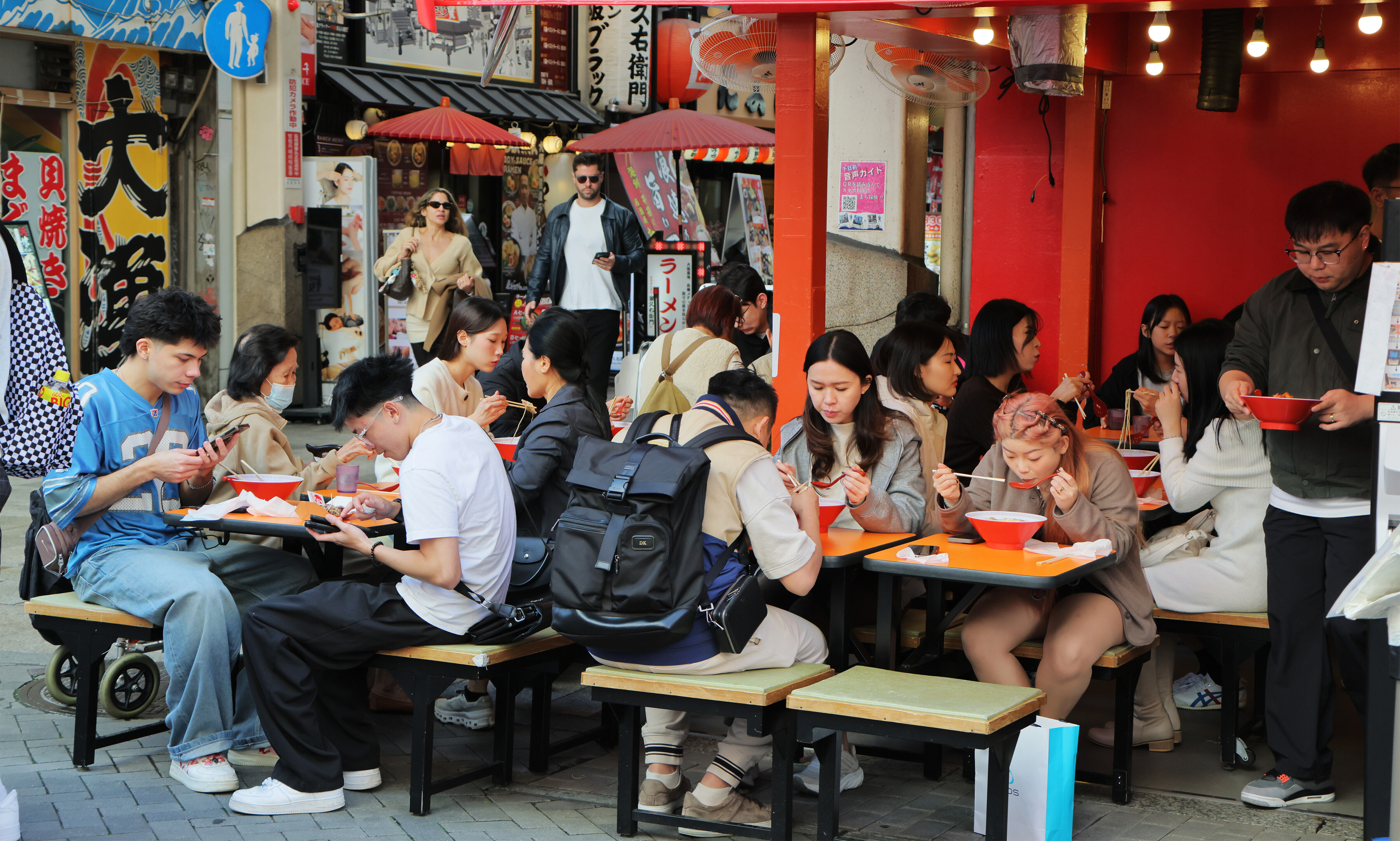 Ramen Restaurant in Osaka City, Japan