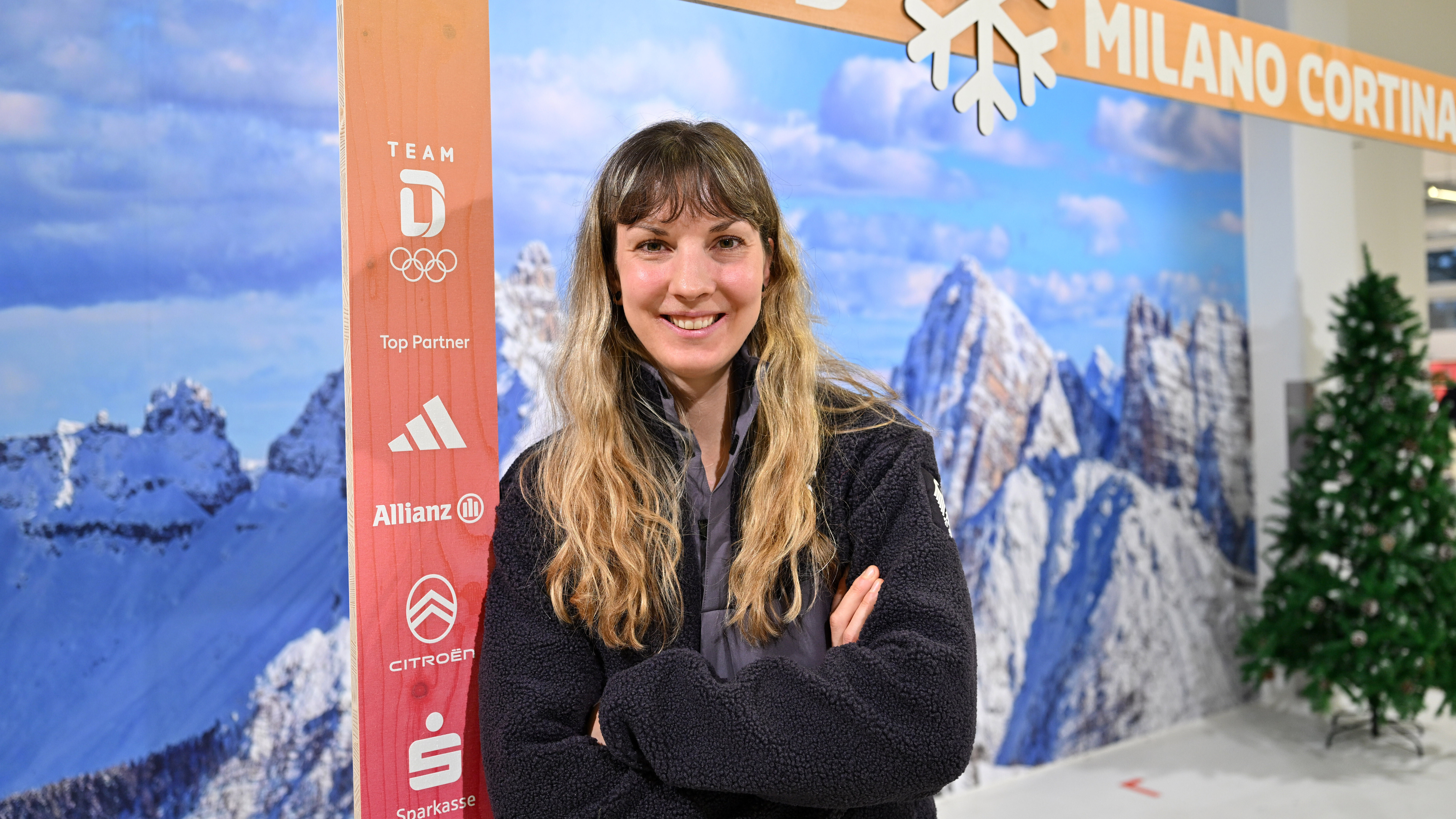 Katrin Marchand bei einem Olympia-Pressetermin