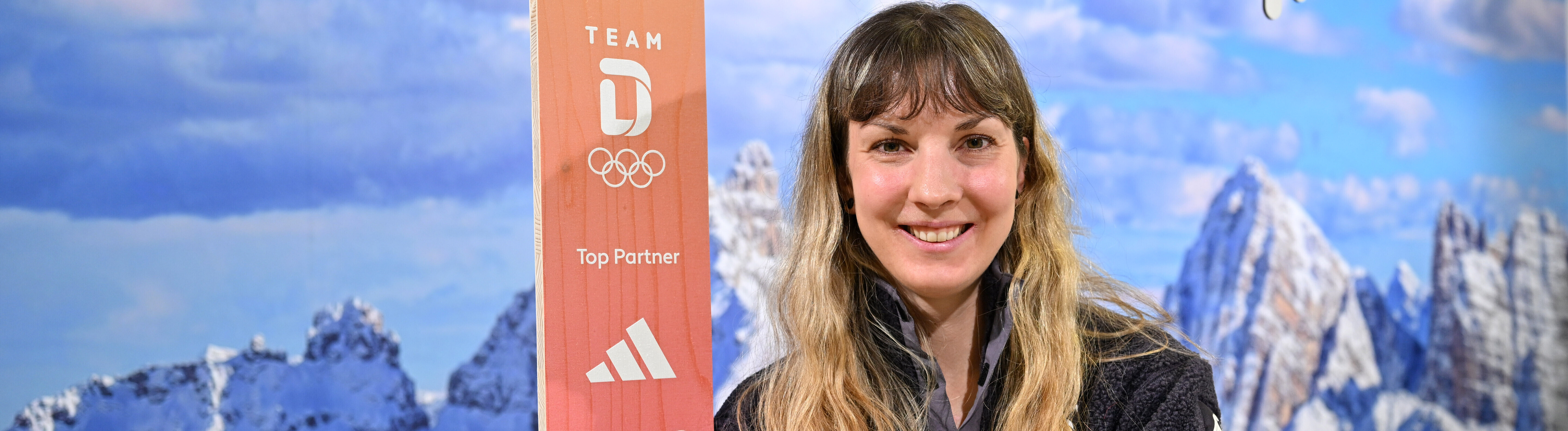 Katrin Marchand bei einem Olympia-Pressetermin