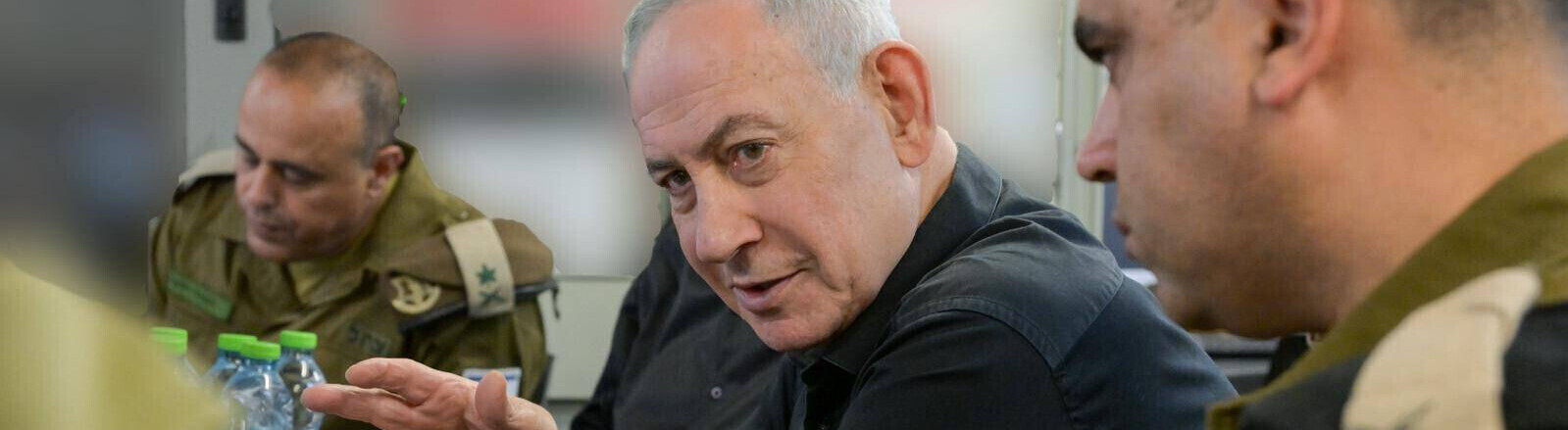 Benjamin Netanjahu im Gespräch mit dem israelischen Militär über die militärischen Vorgehen im Libanon (Nordgrenze Israels zu Libanon, 30.05.2026)