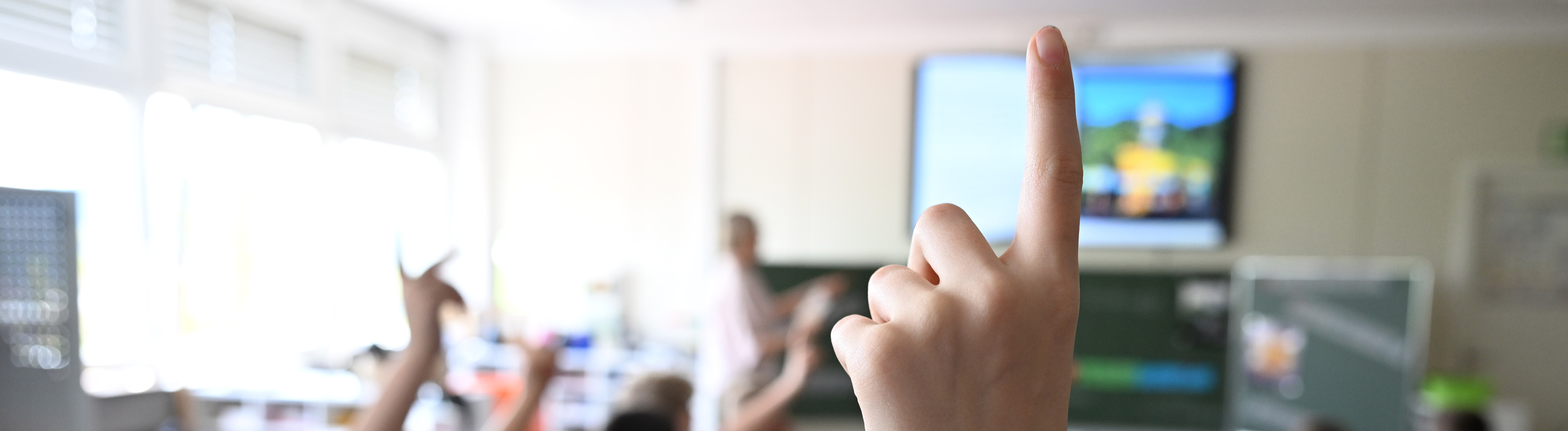 Grundschüler beteiligen sich am Unterricht
