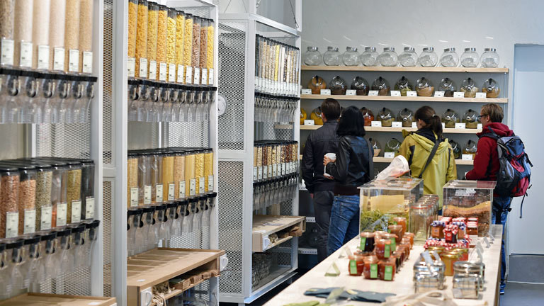Supermarkt ohne Verpackungsmüll