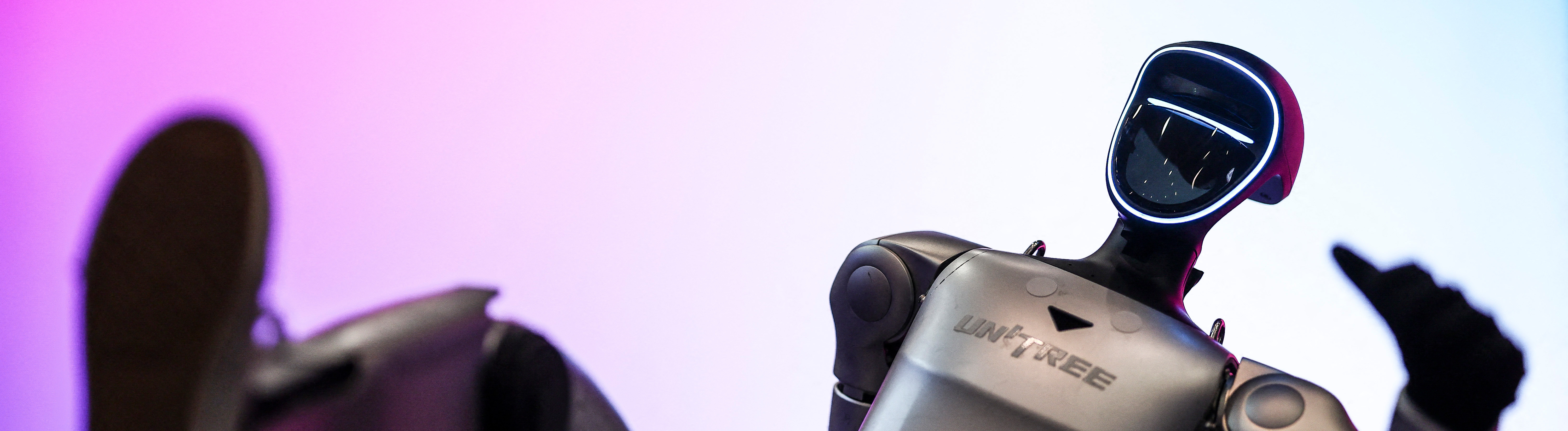 Humanoider Roboter von Unitree bei der Artificial Superintelligence Alliance in Lissabon im November 2025.