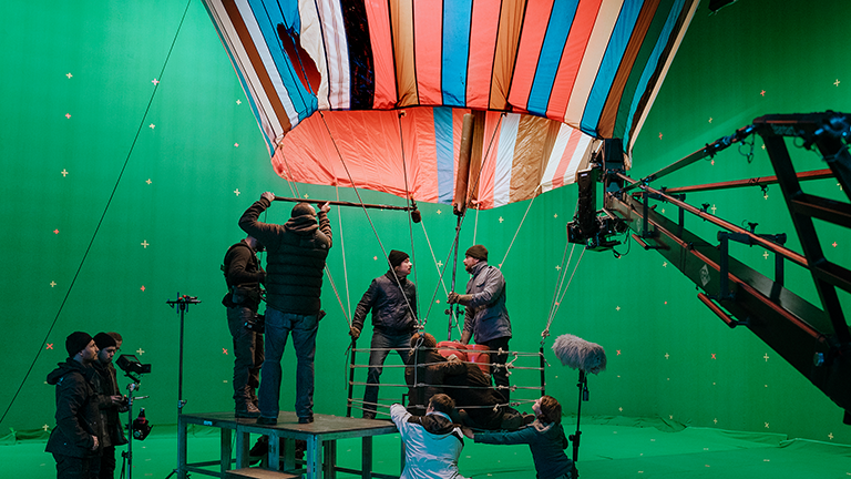 Setfoto von Bulli Herbigs Kino-Thriller "Ballon"