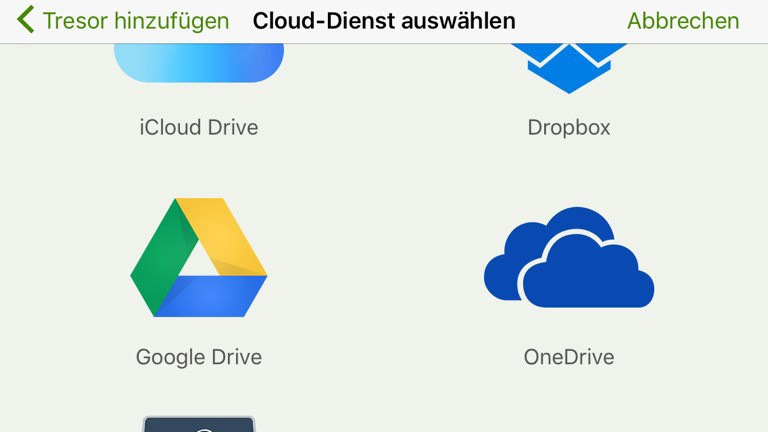 Der Tresor kann bedenkenlos mit einem Cloud-Anbieter synchromisiert werden. Und ist auch per Smartphone zugänglich.