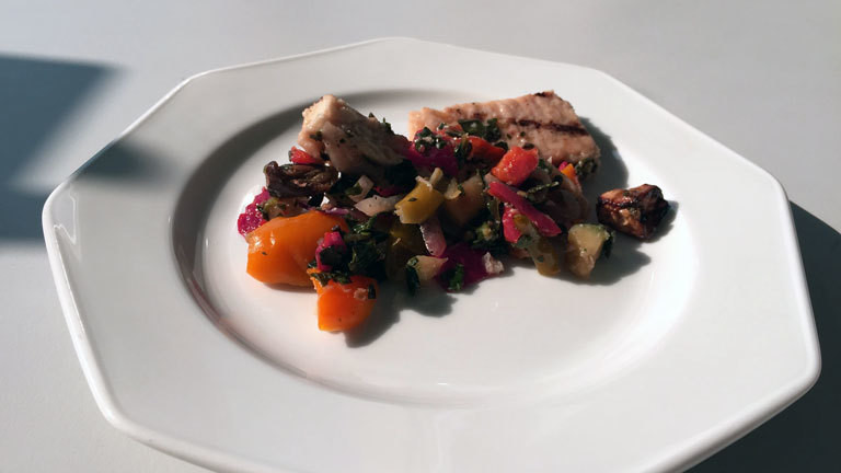 Tofu und Gemüse