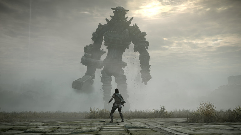Eine Szene aus dem Spiel "Shadow of the Colossus".