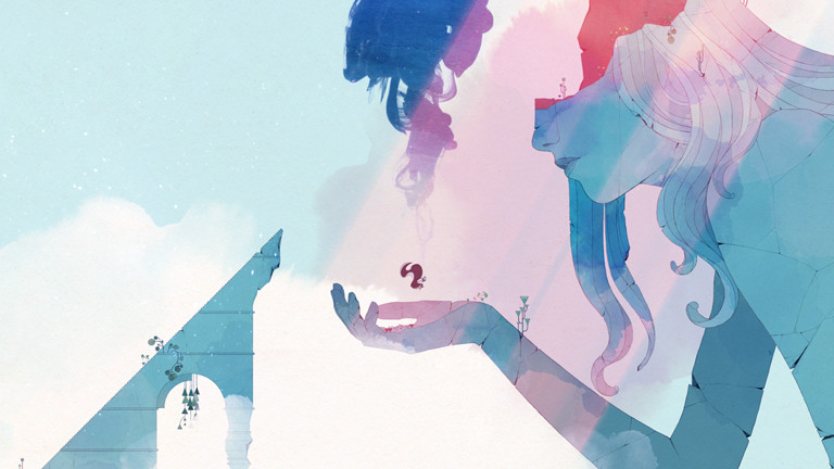 Eine Szene aus dem Computerspiel "Gris".