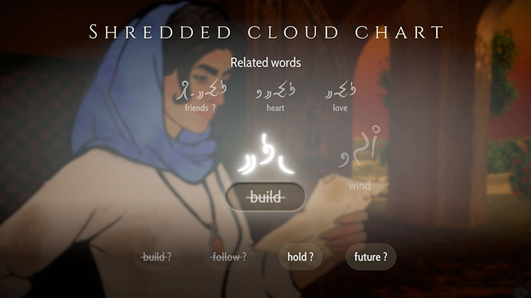 Screenshot aus dem Game "Heaven's Vault"