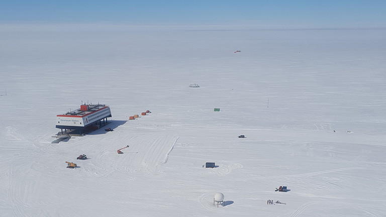 Die Neumayer-Forschungsstation in der Antarktis