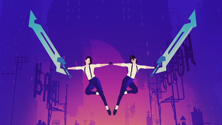 Screenshot aus dem Game Sayonara Wild Hearts von Simogo