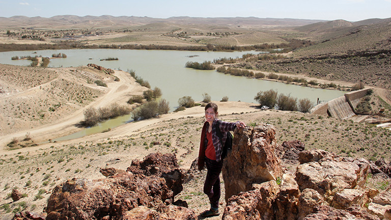 Die Reiseautorin Gabi Finck in Israel