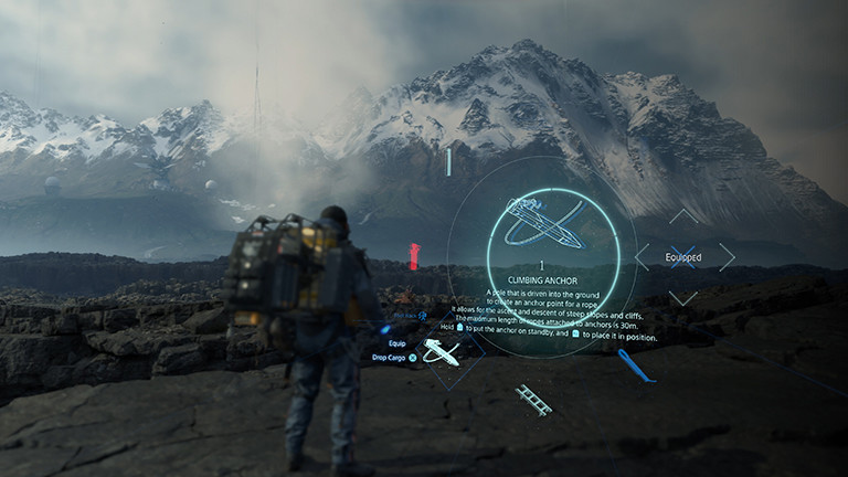 Vor großen Aufgaben: Szene aus "Death Stranding"