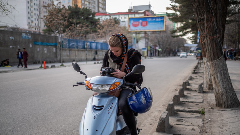 Stefanie Glinski in Afghanistan