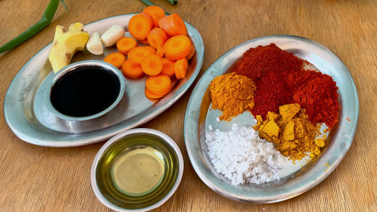 Zutaten der DIY-Instantsuppe