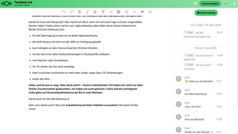 Tools für Videochat-Konferenzen
