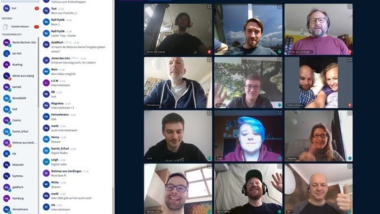 Tools für Videochat-Konferenzen.