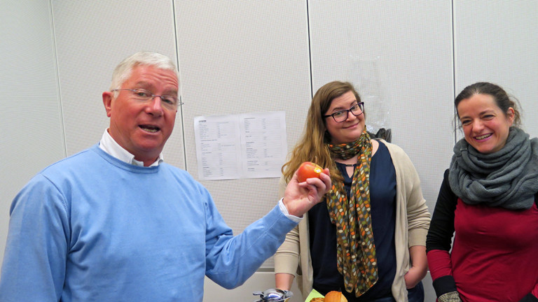 Fritz Wittmann, Tochter Carolin Wittmann und Moderatorin Daniela Tepper