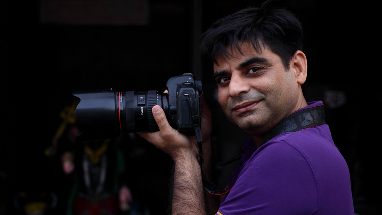 Portrait des Fotoreporters Nagender Chhikara
