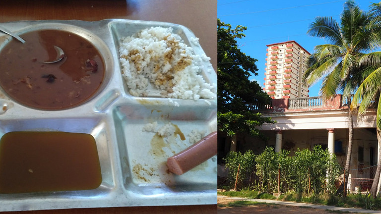 Essen im Studi-Wohnheim von Mara Neugebauer in Havanna