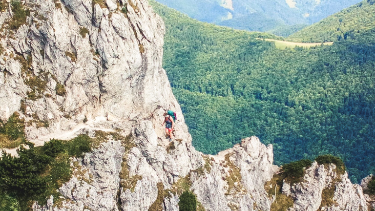 Rebecca Maria Salentin am Veľký Rozsutec in der Slowakei