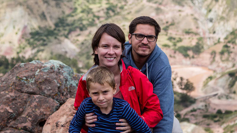 Fred, Peggy, Miles in Bolivien