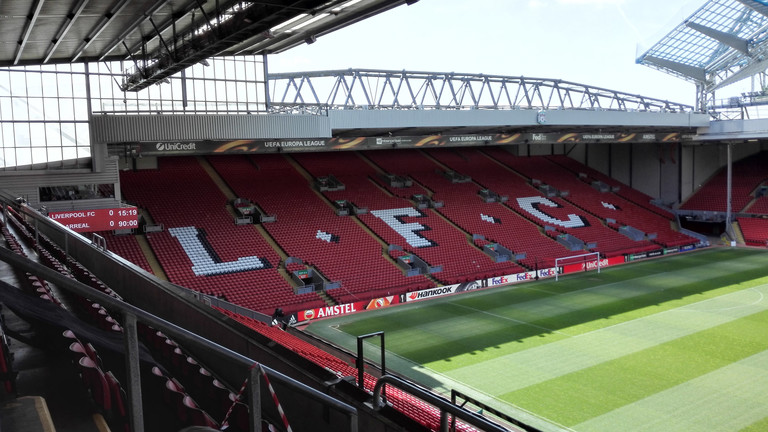 Anfield Stadion in Liverpool.