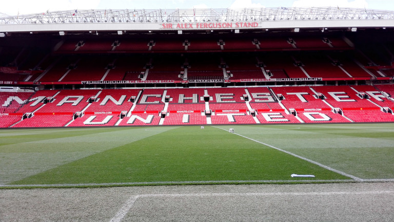 Old Trafford Stadion in Manchester.