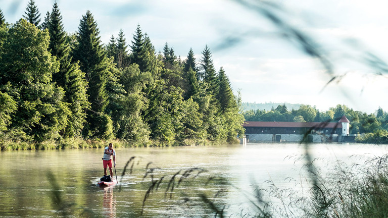 Patrick Rösler auf der Isar