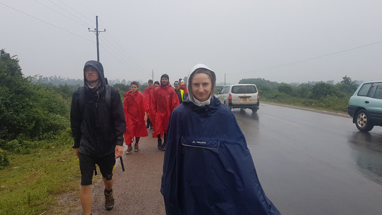 Regenzeit in Uganda, bedeutet: Wandern bei Regen.