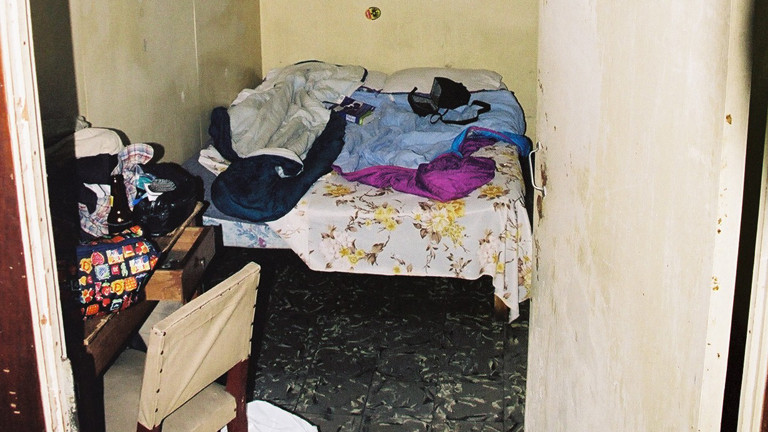 Hotelzimmer in Bangkok - oder besser Verschlag.
