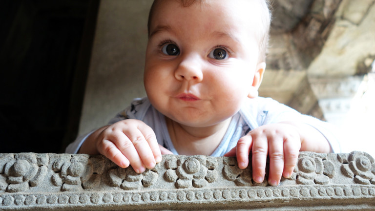 Baby Liam war noch ganz klein als die Reise losging.
