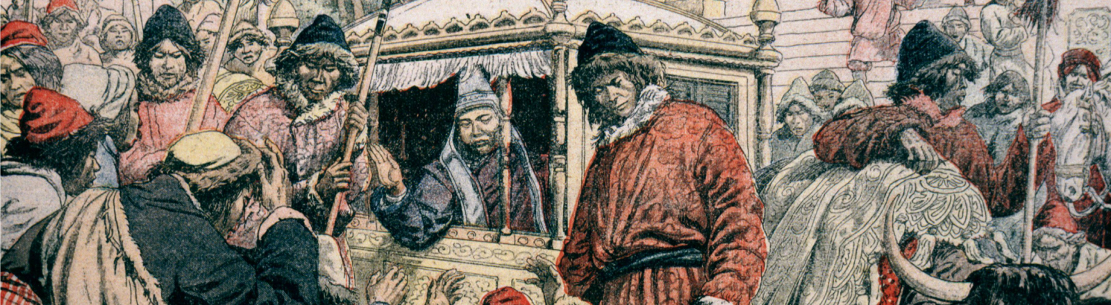 Die Flucht des Dalai Lama vor den britischen Truppen im Jahr 1904