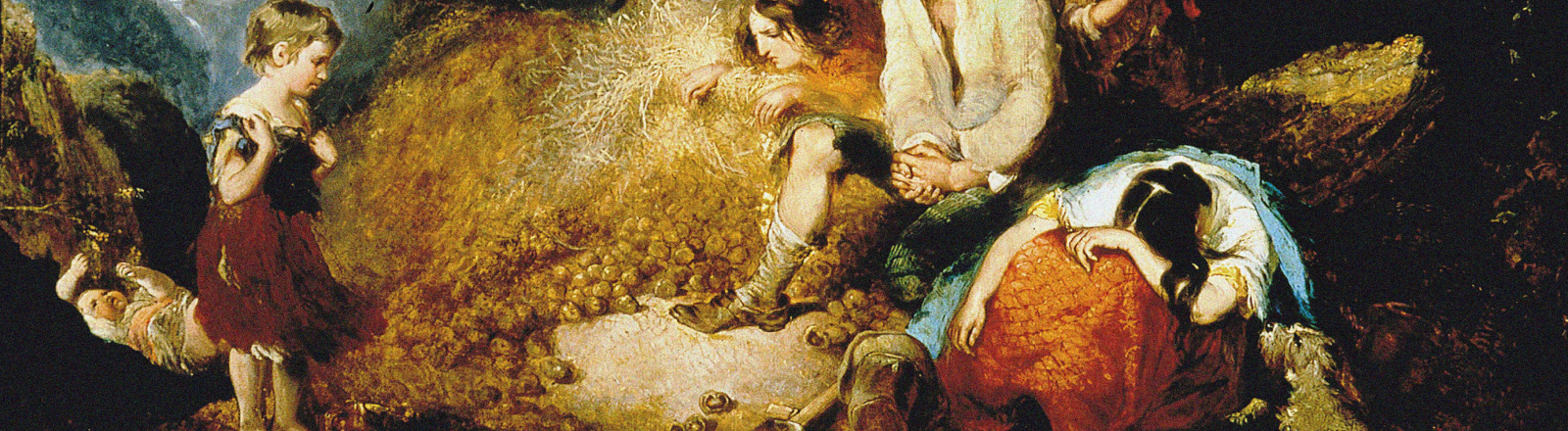 "The Potato Blight" aus dem Jahr 1847. Das Gemälde befindet sich in der National Folklore Collection in Dublin