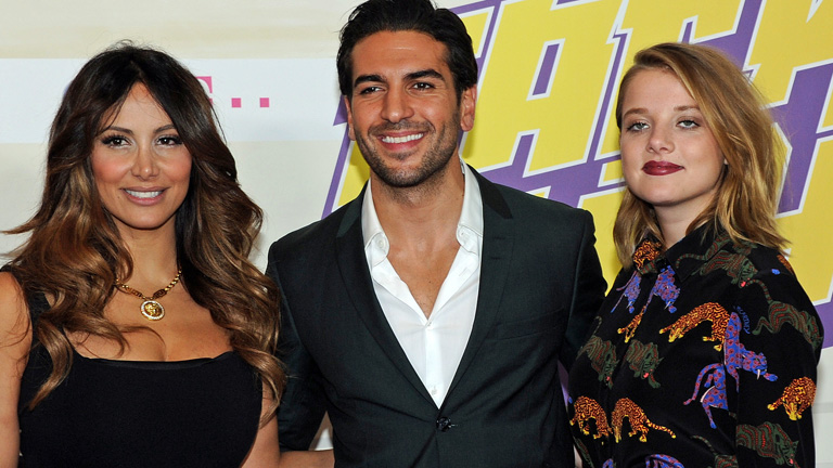 Die Schauspieler Gizim Emre (l-r), Elyas M'Barek und Jella Haase kommen am 07.09.2015 zur Filmpremiere «Fack Ju Göhte 2» im Mathäser Filmpalast in München