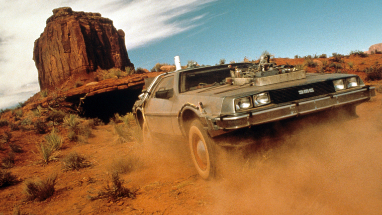 Eine Szene aus dem dritten Teil "Zurück in die Zukunft".